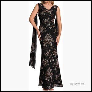 Sleeveless Backless Long Elegant Evening Party Maxi Bodycon Dress